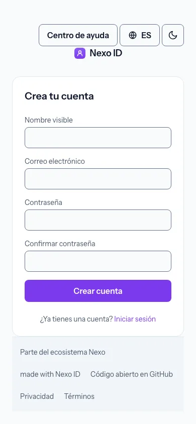 1 — Crea tu cuenta